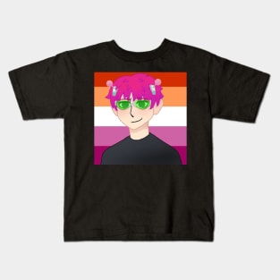 Saiki Lesbian Pride Kids T-Shirt